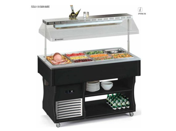 Vetrina calda Isola 6 Bain - Marie